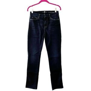 7 For All Mankind Karrah Straight Leg Jeans Dark Wash Size 27